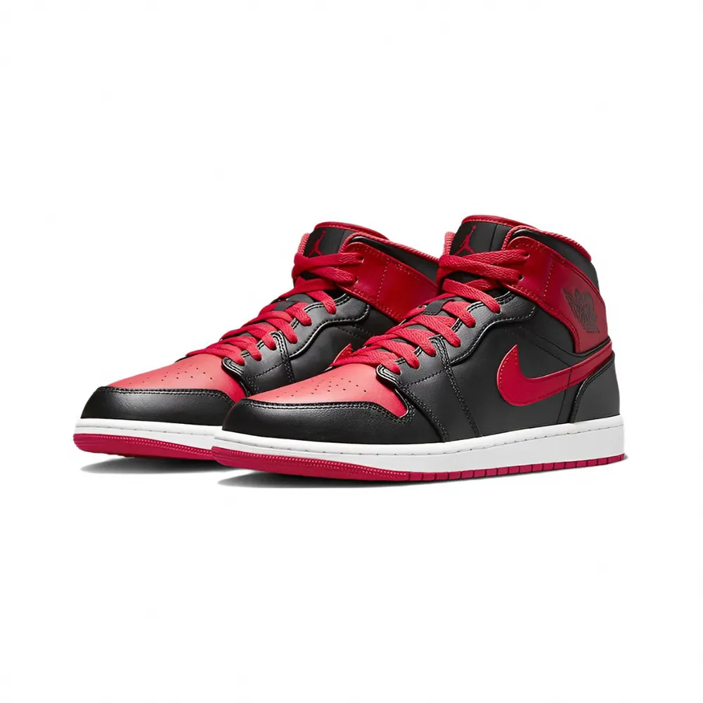 Air Jordan 1 Mid 黑 紅 黑紅頭 Bred Toe 喬丹 1代 男鞋 ACS 554724-079 歷史價格詳細信息