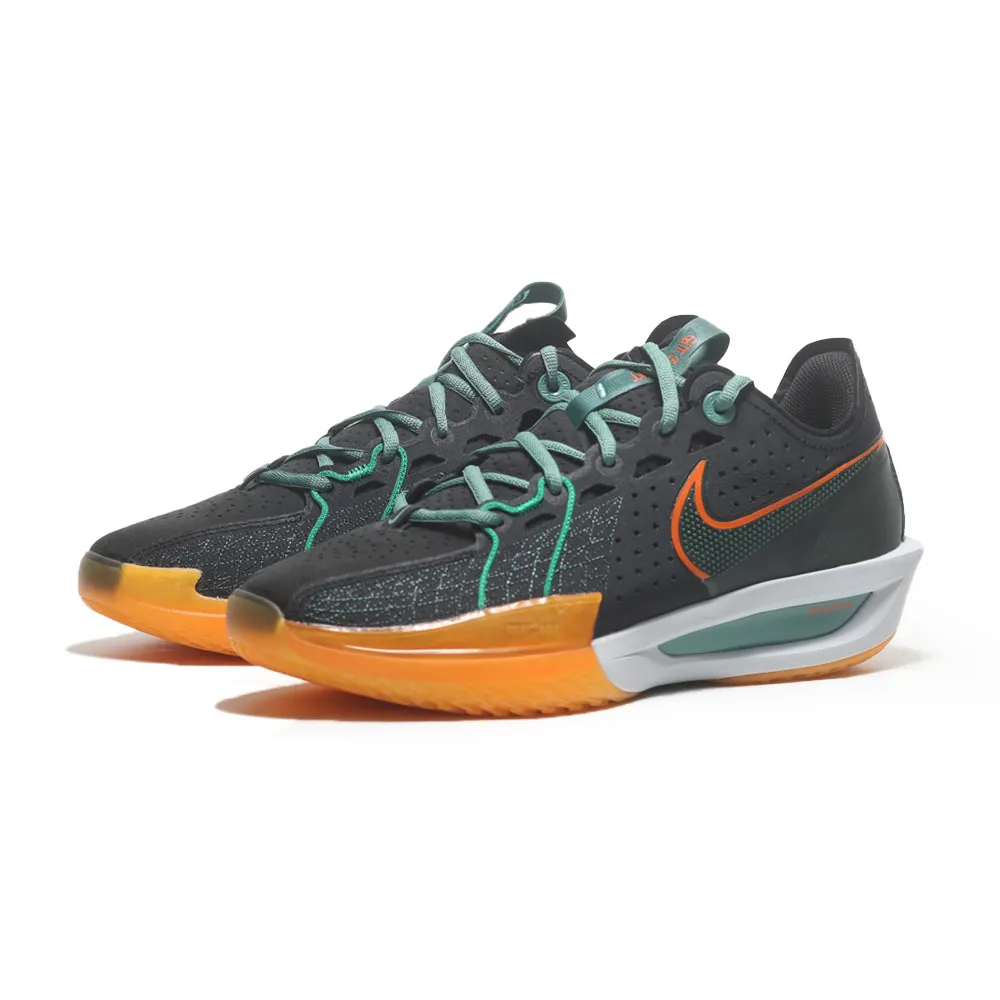NIKE 籃球鞋 AIR ZOOM G.T.CUT 3 黑綠橘 緩震 實戰鞋 男 DV2918-001 歷史價格詳細信息
