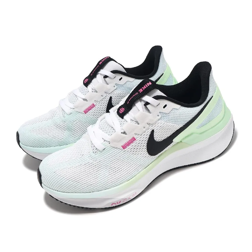 Nike 耐吉 慢跑鞋 Wmns Air Zoom Structure 25 女鞋 白 銀 氣墊 支撐 穩定 緩震 DJ7884-101 歷史價格詳細信息