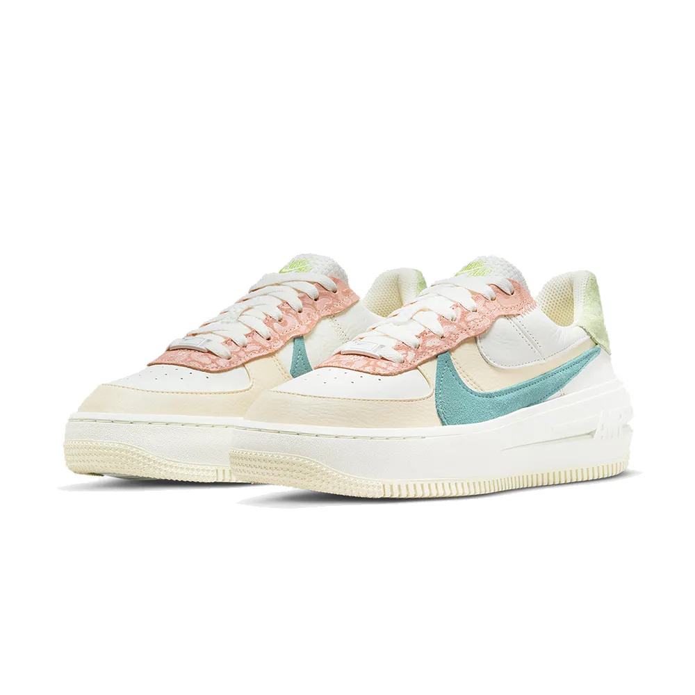 Nike 休閒鞋 Wmns AF1 PLT AF ORM 女鞋 純白 全白 解構 厚底 皮革 經典鞋 DJ9946-100 歷史價格詳細信息