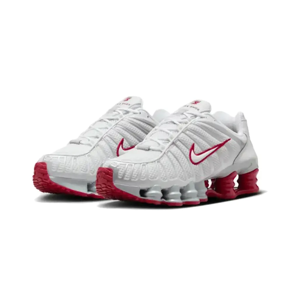 【NIKE】NIKE SHOX TL 女鞋 休閒鞋 灰銀色 金屬銀 黑 彈簧鞋 厚底-HQ4049001 歷史價格詳細信息