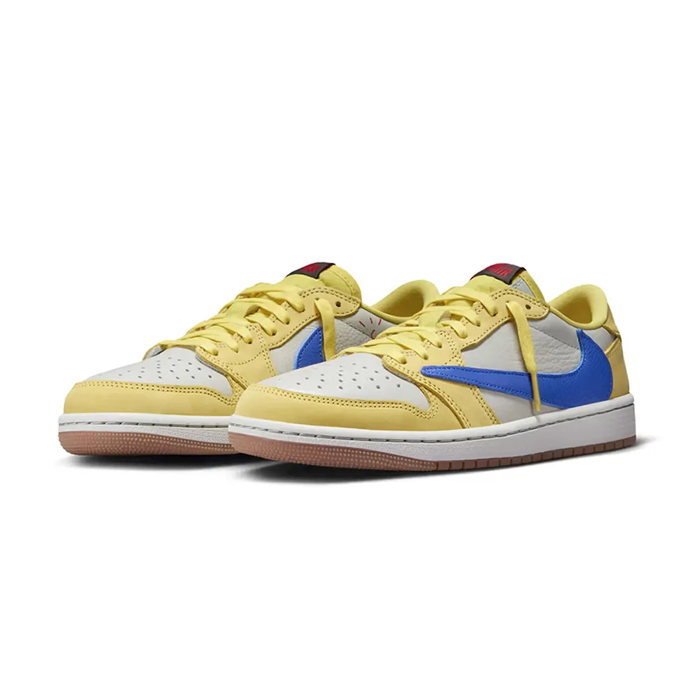 Travis Scott x Air Jordan 1 Low 休閒運動 滑板 男女 歷史價格詳細信息