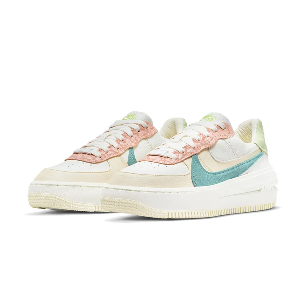 Nike 休閒鞋 Wmns AF1 PLT AF ORM 女鞋 純白 全白 解構 厚底 皮革 經典鞋 DJ9946-100 歷史價格詳細信息