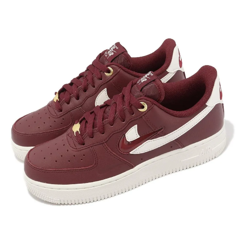 Nike 休閒鞋 Air Force 1 07 PRM 酒紅 白 男鞋 果凍小勾 雙勾勾【ACS】 DQ7664-600 歷史價格詳細信息