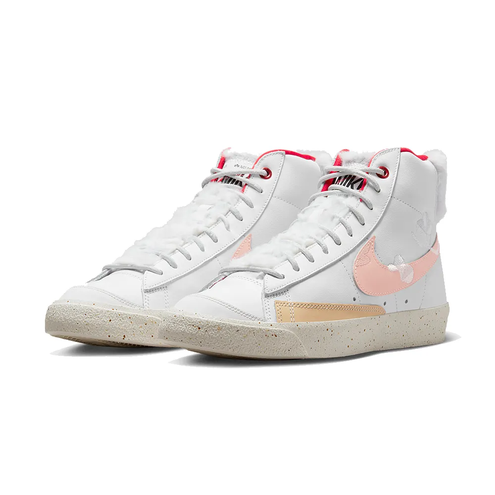 Nike W Blazer Mid PRM [FD4342-181] 女 休閒鞋 經典 新年 刺繡 毛絨 復古 高筒 白 歷史價格詳細信息