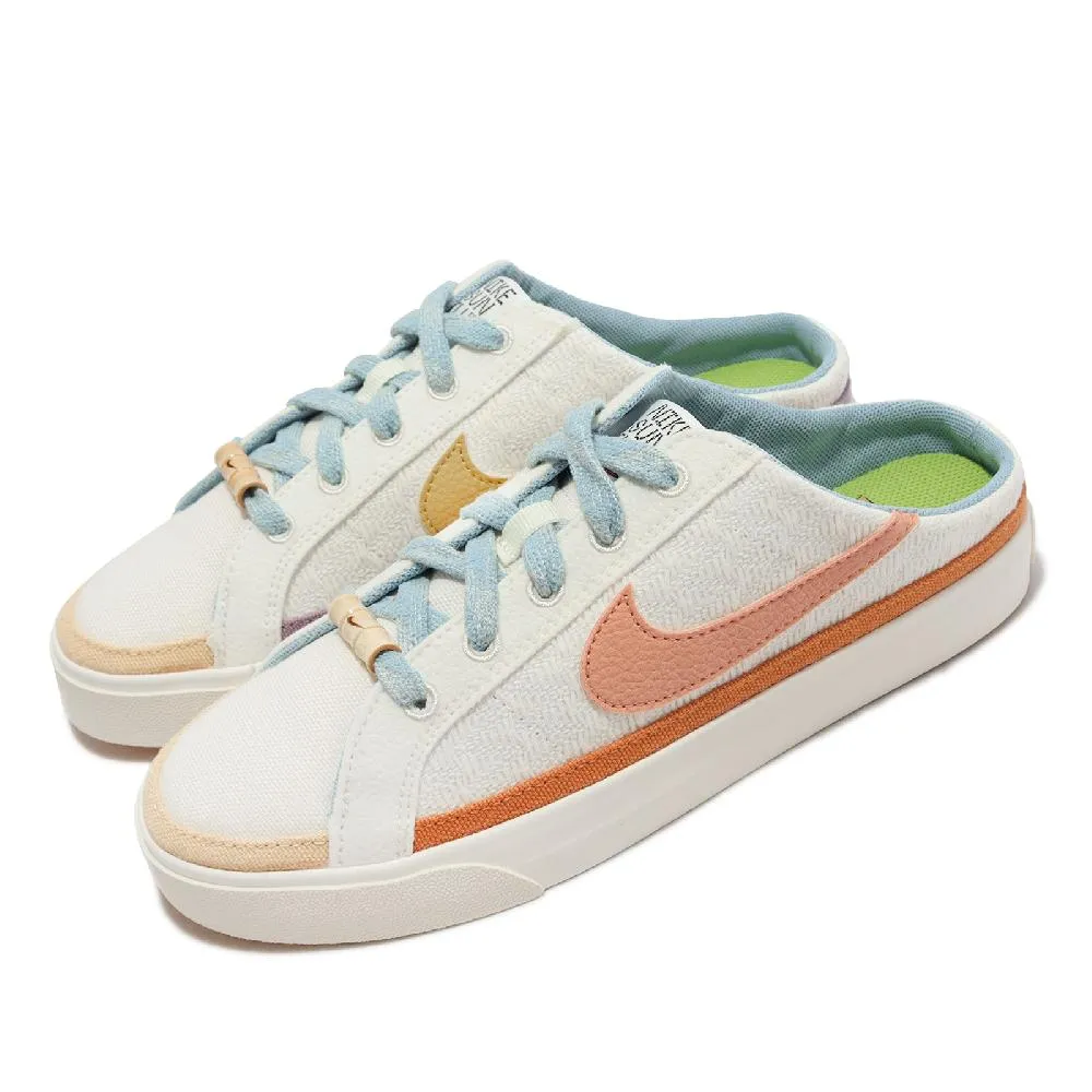 Nike 穆勒鞋 Wmns Court Legacy Mule 女鞋 白 帆布 復古 懶人鞋 休閒鞋 DB3970-100 歷史價格詳細信息