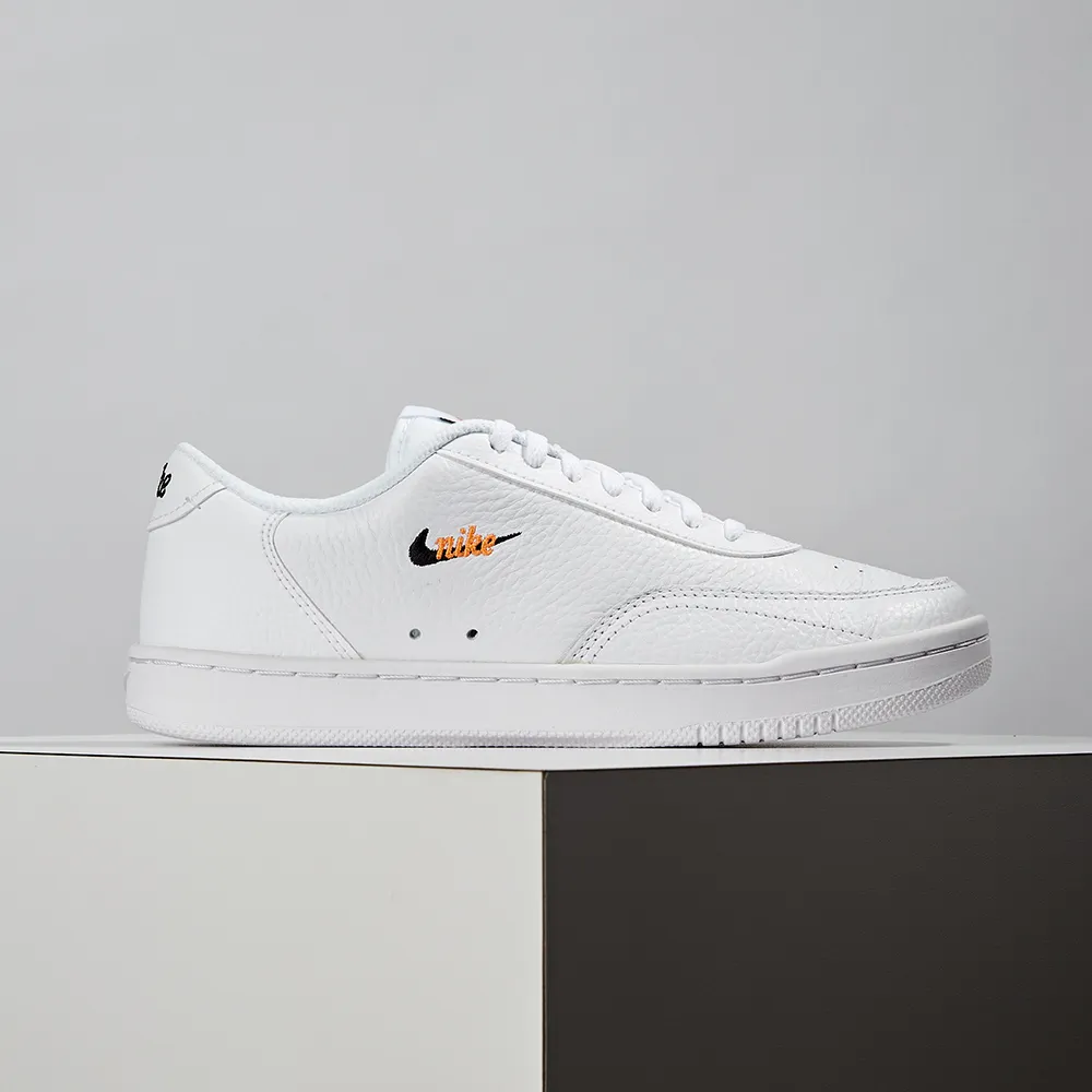 Nike 休閒鞋 Court Vintage PRM 黑 白 橘 任選 女鞋 男鞋 基本款 小勾勾  【ACS】 歷史價格詳細信息