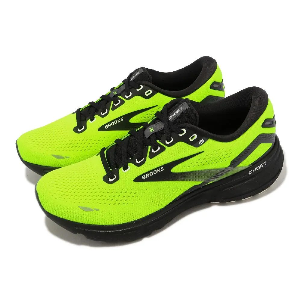Brooks 慢跑鞋 Ghost 15 男鞋 黑 銀 魔鬼系列 夜光 限定款 避震 運動鞋 1103931D013 歷史價格詳細信息
