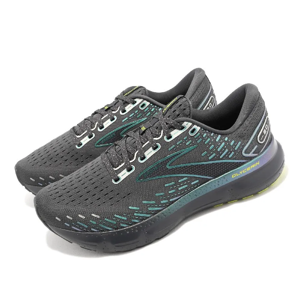 Brooks 慢跑鞋 Glycerin 20 綠 甘油系列 回彈避震 男鞋 路跑 【ACS】 1103821D386 歷史價格詳細信息