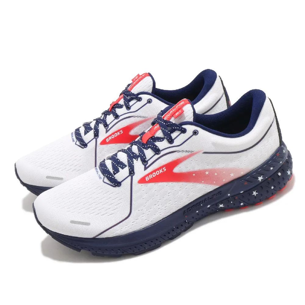 Brooks 慢跑鞋 Adrenaline GTS 21 Run USA 白藍紅 男鞋【ACS】 1103491D166 歷史價格詳細信息