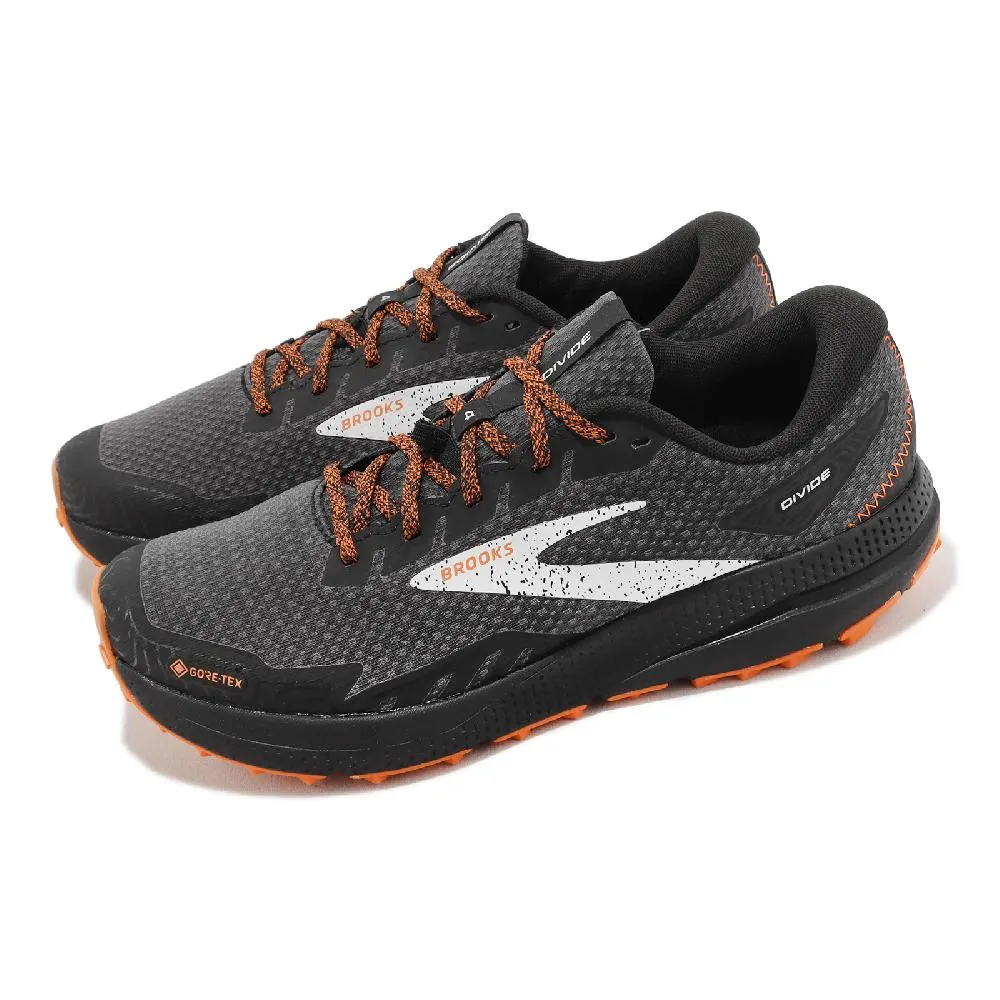 Brooks 戶外鞋 Cascadia 16 GTX 防水 男鞋 野跑 越野 避震 刻紋大底 高抓地力 灰 橘  1103771D060 歷史價格詳細信息