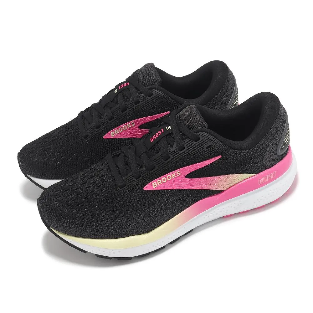 Brooks 布魯克斯 慢跑鞋 Ghost 16 女鞋 白 黑 緩衝 支撐 魔鬼系列 運動鞋 1204071B105 歷史價格詳細信息