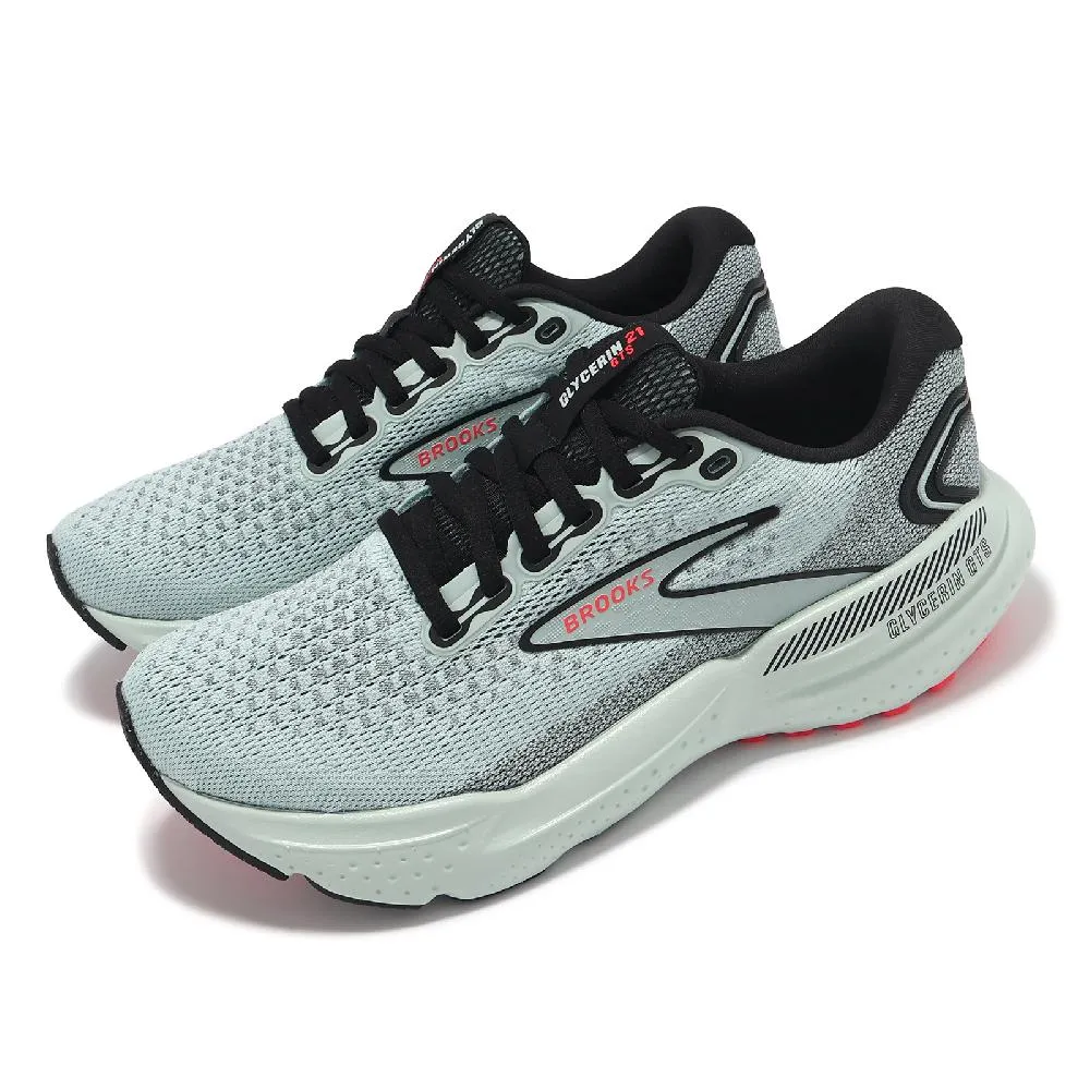 Brooks 慢跑鞋 Glycerin GTS 19 寬楦頭 男 支撐 藍 灰 運動 【ACS】 1103572E095 歷史價格詳細信息