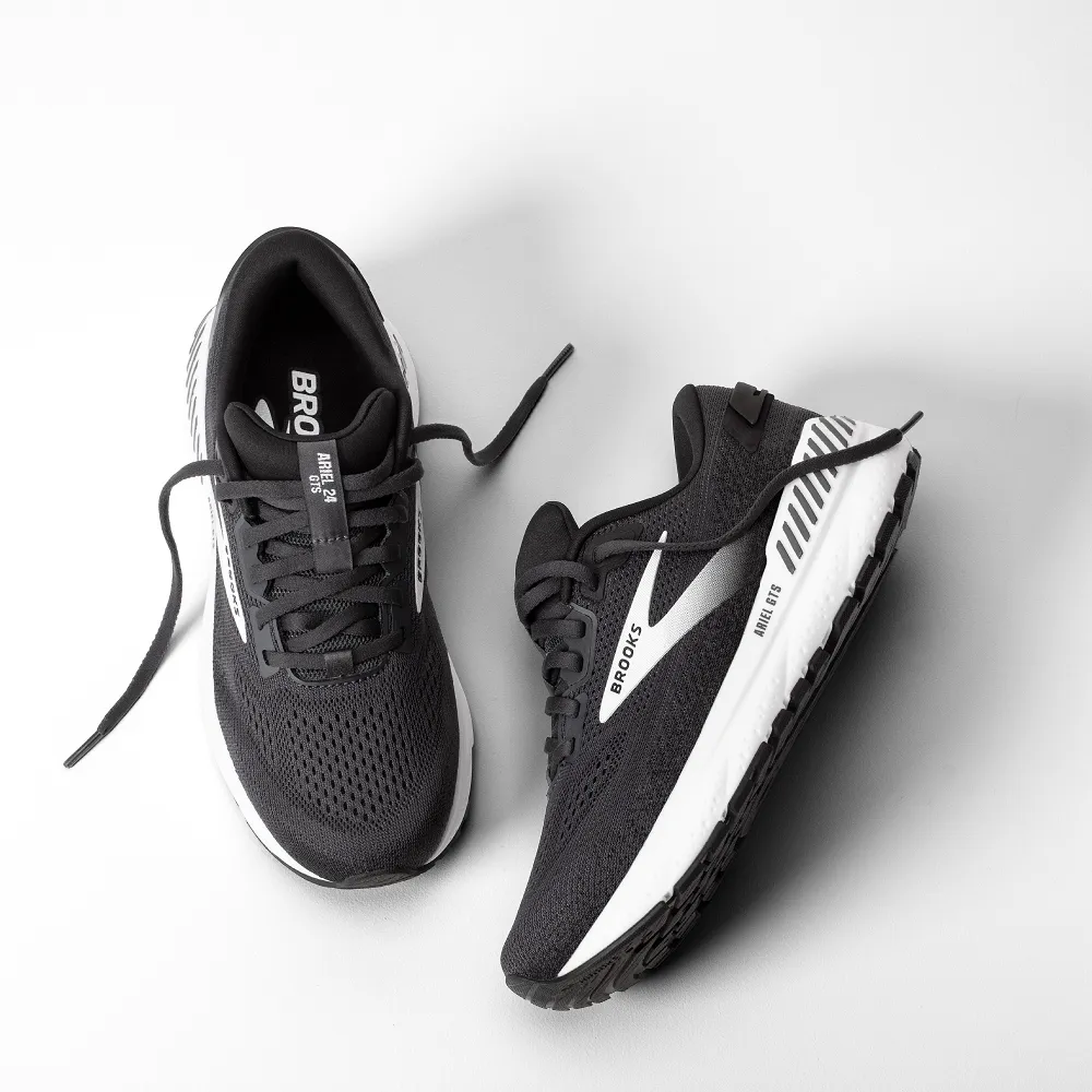 Brooks Ariel GTS 23 [1203902E078] 女 慢跑鞋 超寬楦 避震緩衝象限 瞪羚系列 灰 歷史價格詳細信息