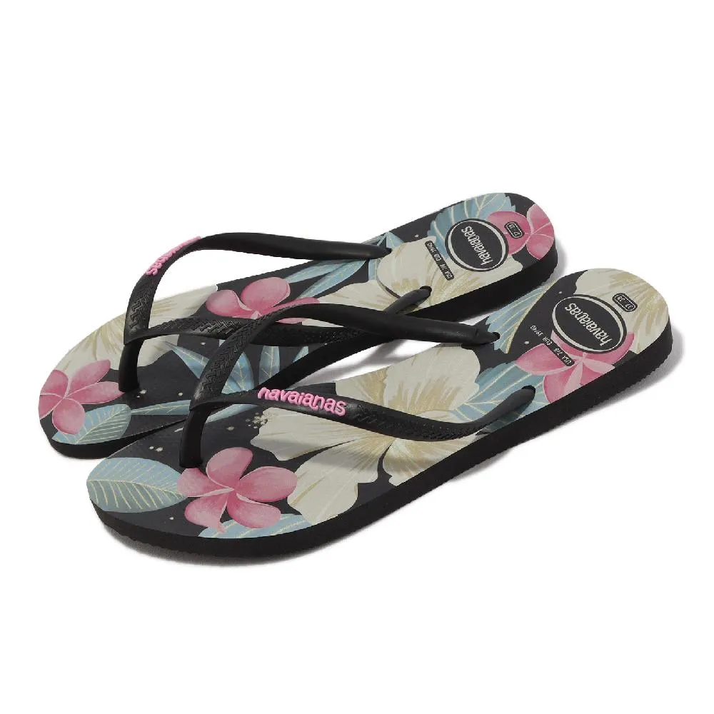 哈瓦仕 Havaianas 黑色 花卉 夾腳拖 人字拖 女款 NO.H4517【新竹皇家4129848-7174W】 歷史價格詳細信息