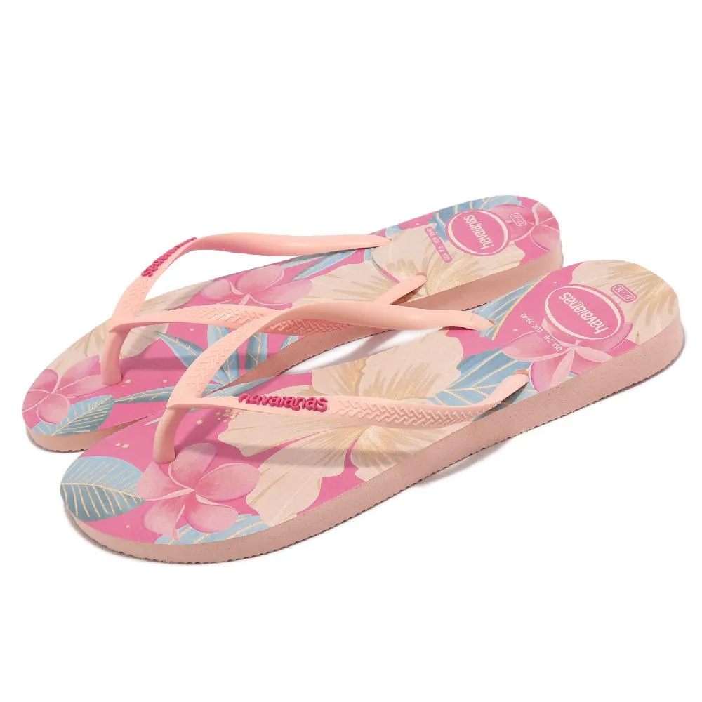 Havaianas哈瓦仕 拖鞋 夾腳拖 花卉 粉色 Slim Organic 4132823-2022W 歷史價格詳細信息