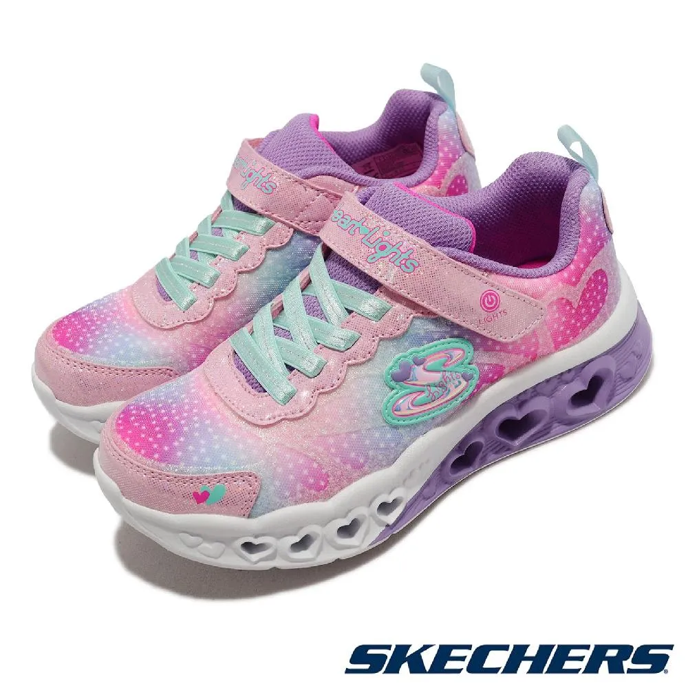 SKECHERS S LIGHTS 燈鞋 魔鬼氈 中大童 藍粉 R8771(302330LLBPK) 歷史價格詳細信息