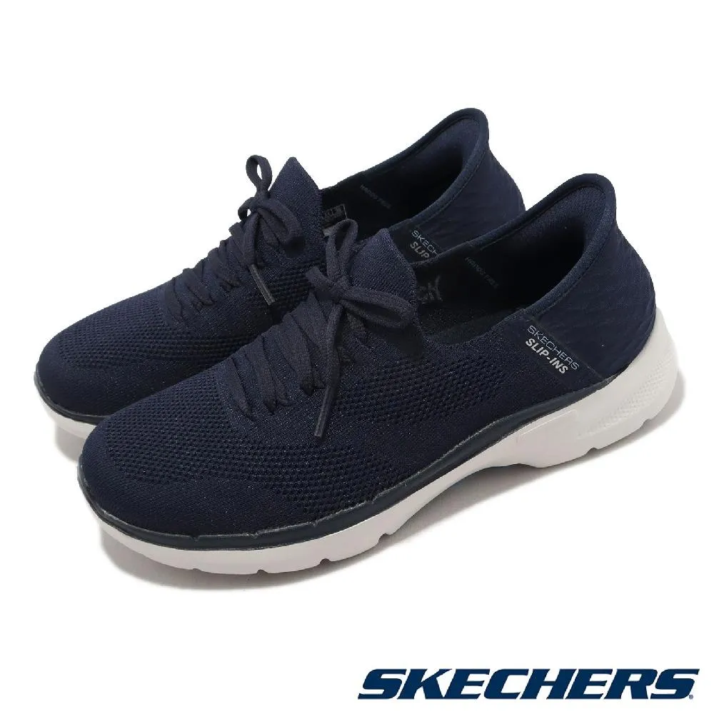 Skechers 休閒鞋 Go Walk 6-Lovely Day Wide 女鞋 深藍 寬楦 針織 基本款 124568WNVBL 價格比較,價格查詢,歷史價格詳細信息
