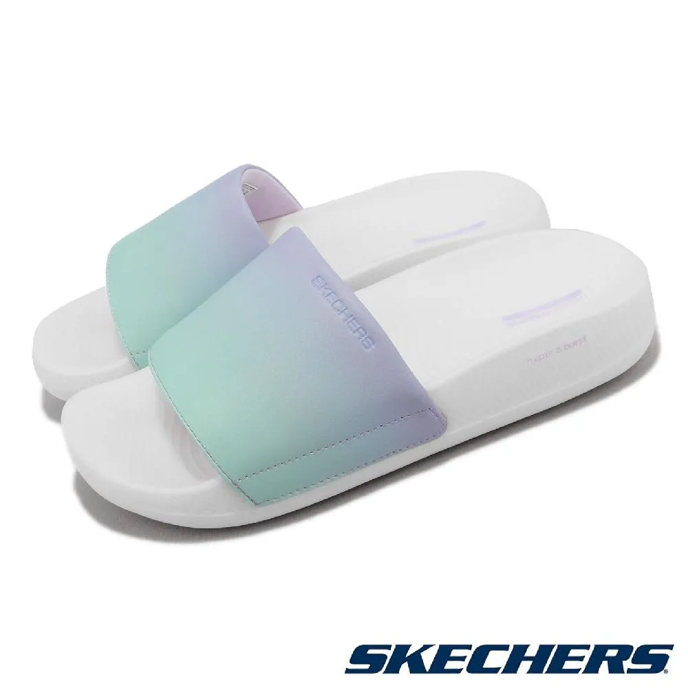 Skechers Hyper Slide [140466DKTP] 女 涼拖鞋 健走 休閒 雙釦 雙帶 緩震 舒適 棕 歷史價格詳細信息