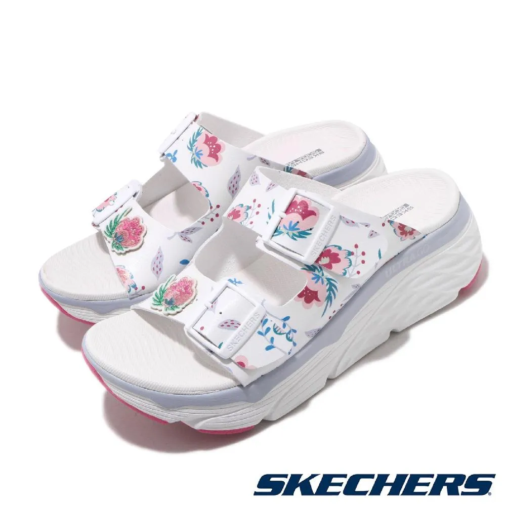 Skechers MAX CUSHIONING 黑 桃紅 網布 寬楦 慢跑鞋 女款 J1732【128308WBKPK】 歷史價格詳細信息