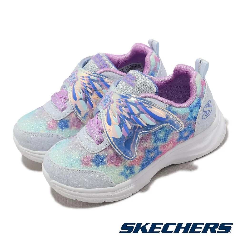 SKECHERS S LIGHTS 魔鬼氈 燈鞋 小童 藍紅 Y1928 (401680NNVBL) 歷史價格詳細信息