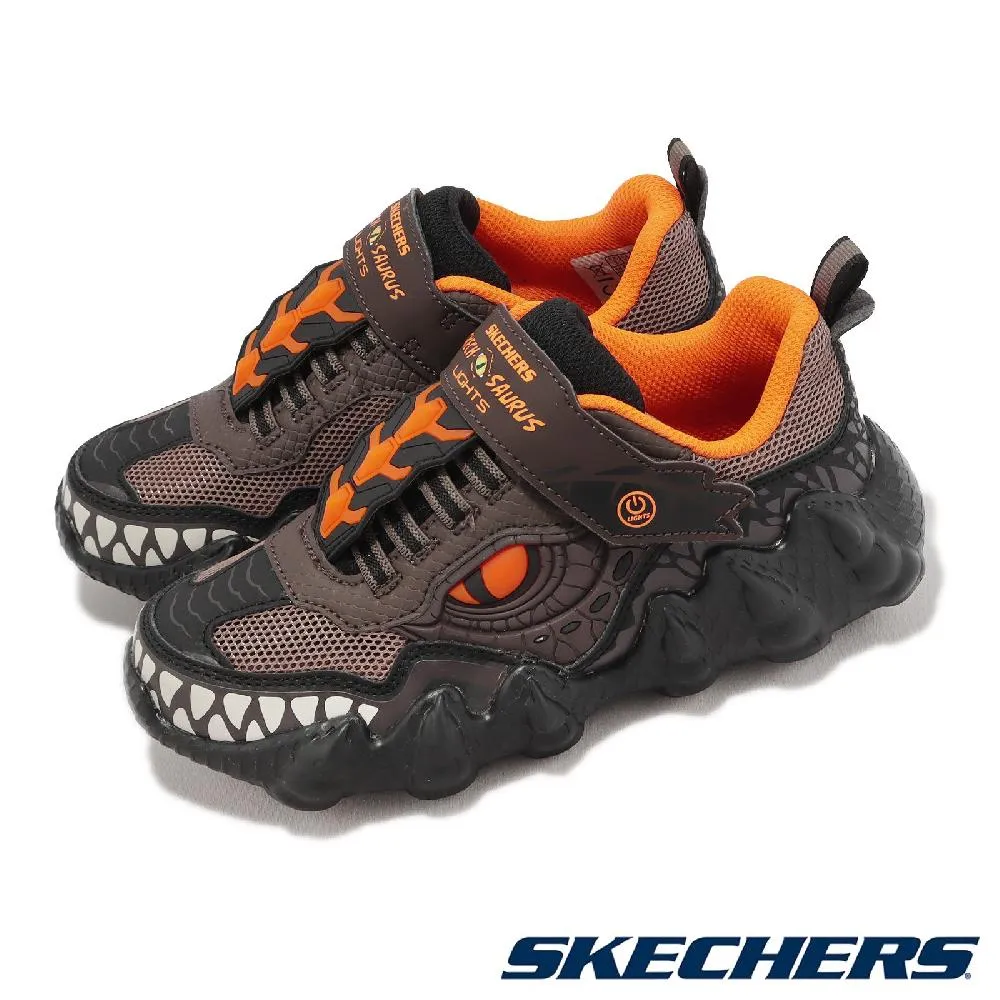 SKECHERS S LIGHTS 魔鬼氈 燈鞋 中童 黑藍 R9793 (400138LBKBL) 歷史價格詳細信息