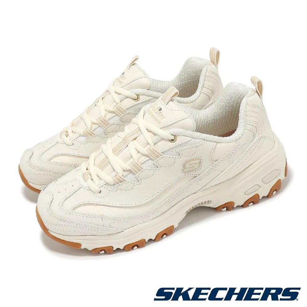 Skechers D'Lites [149807OFWT] 女 休閒鞋 經典 復古 厚底 增高 米白 粉 歷史價格詳細信息