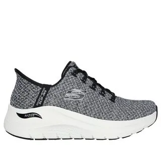Skechers Arch Fit 2.0 [150066WWBL] 女 休閒鞋 寬楦 厚底 套入式 瞬穿 白 藍 歷史價格詳細信息