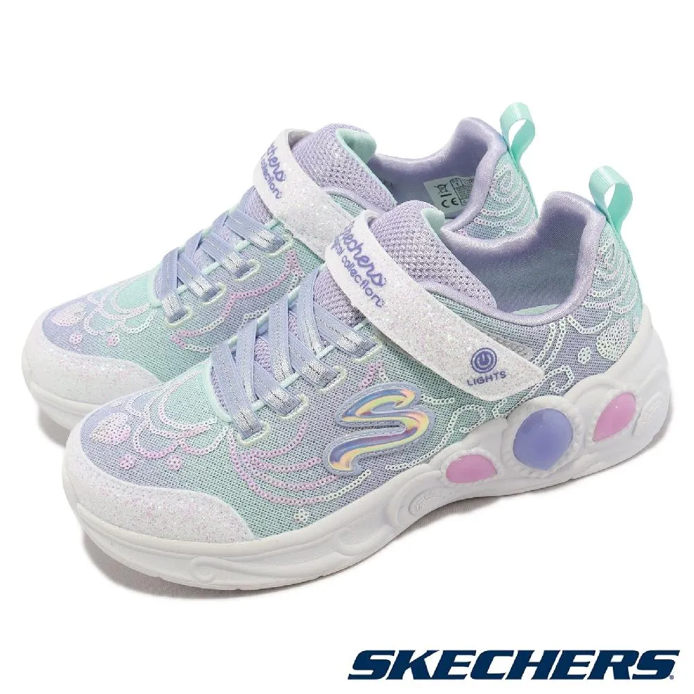 SKECHERS S LIGHTS 燈鞋 愛心閃燈鞋 中大童 紫 R8269(302314LLVMT) 歷史價格詳細信息