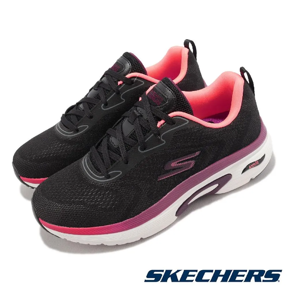 Skechers 慢跑鞋 Go Run Arch Fit 足弓支撐 黑 紫 女鞋 運動鞋【ACS】 128957BKBU 歷史價格詳細信息