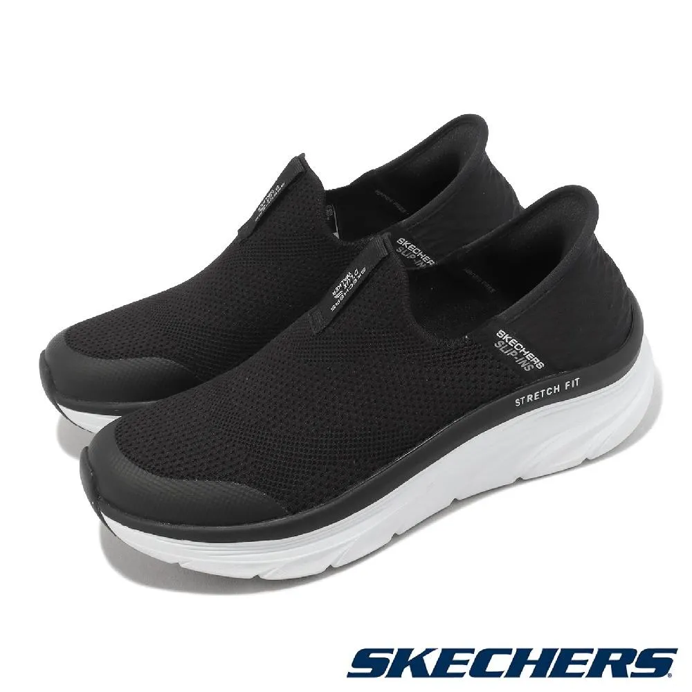 Skechers 涼鞋 D Lux Walker 女鞋 黑 白 魔鬼氈 厚底 增高 【ACS】 119226-BLK 歷史價格詳細信息