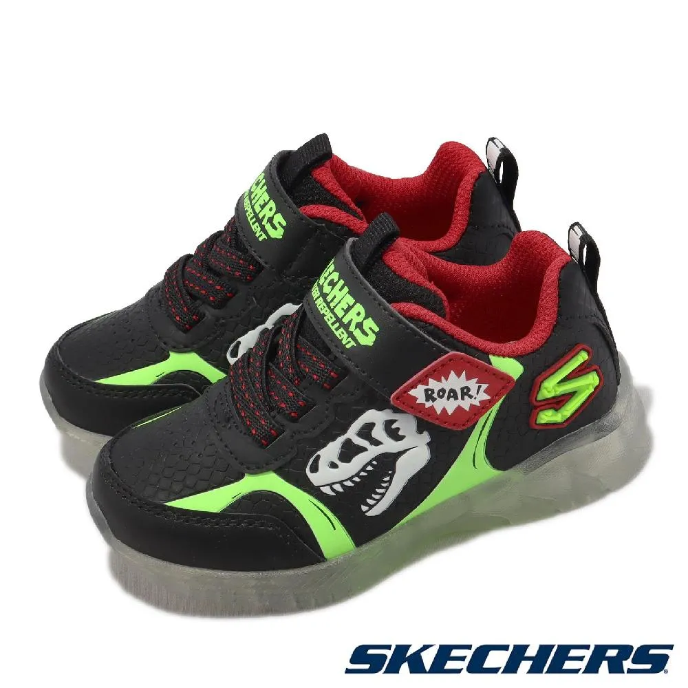 Skechers 童鞋 S Lights 黑 綠黃 衝擊波 射擊音效 發光燈鞋 小朋友【ACS】 400155LBKLM 歷史價格詳細信息
