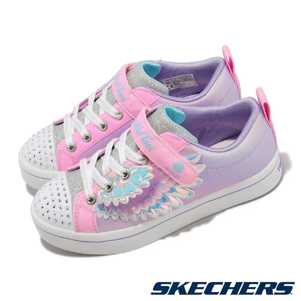 SKECHERS S LIGHTS 魔鬼氈 燈鞋 中童 粉紫 R9893 (30315LLTPK) 歷史價格詳細信息