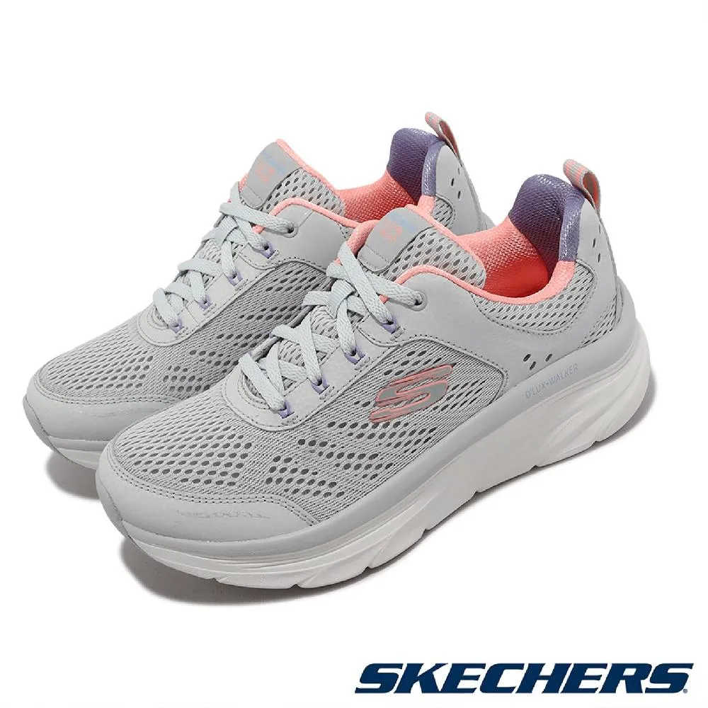 Skechers 涼鞋 D Lux Walker 女鞋 黑 白 魔鬼氈 厚底 增高 【ACS】 119226-BLK 歷史價格詳細信息