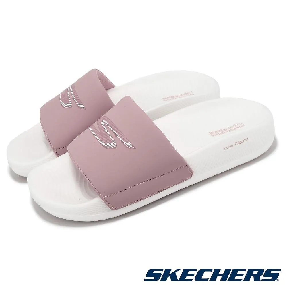 Skechers 斯凱奇 涼鞋 Go Walk Flex Sandal Slip-Ins 女鞋 粉 白 針織 套入式 涼拖鞋 141482BLSH 歷史價格詳細信息