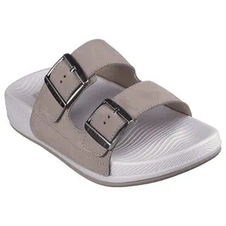 Skechers Hyper Slide [140466DKTP] 女 涼拖鞋 健走 休閒 雙釦 雙帶 緩震 舒適 棕 價格比較,價格查詢,歷史價格詳細信息