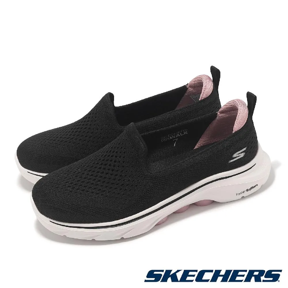 SKECHERS 健走鞋 懶人鞋 GO WALK 7 女 125231BKW 黑 歷史價格詳細信息