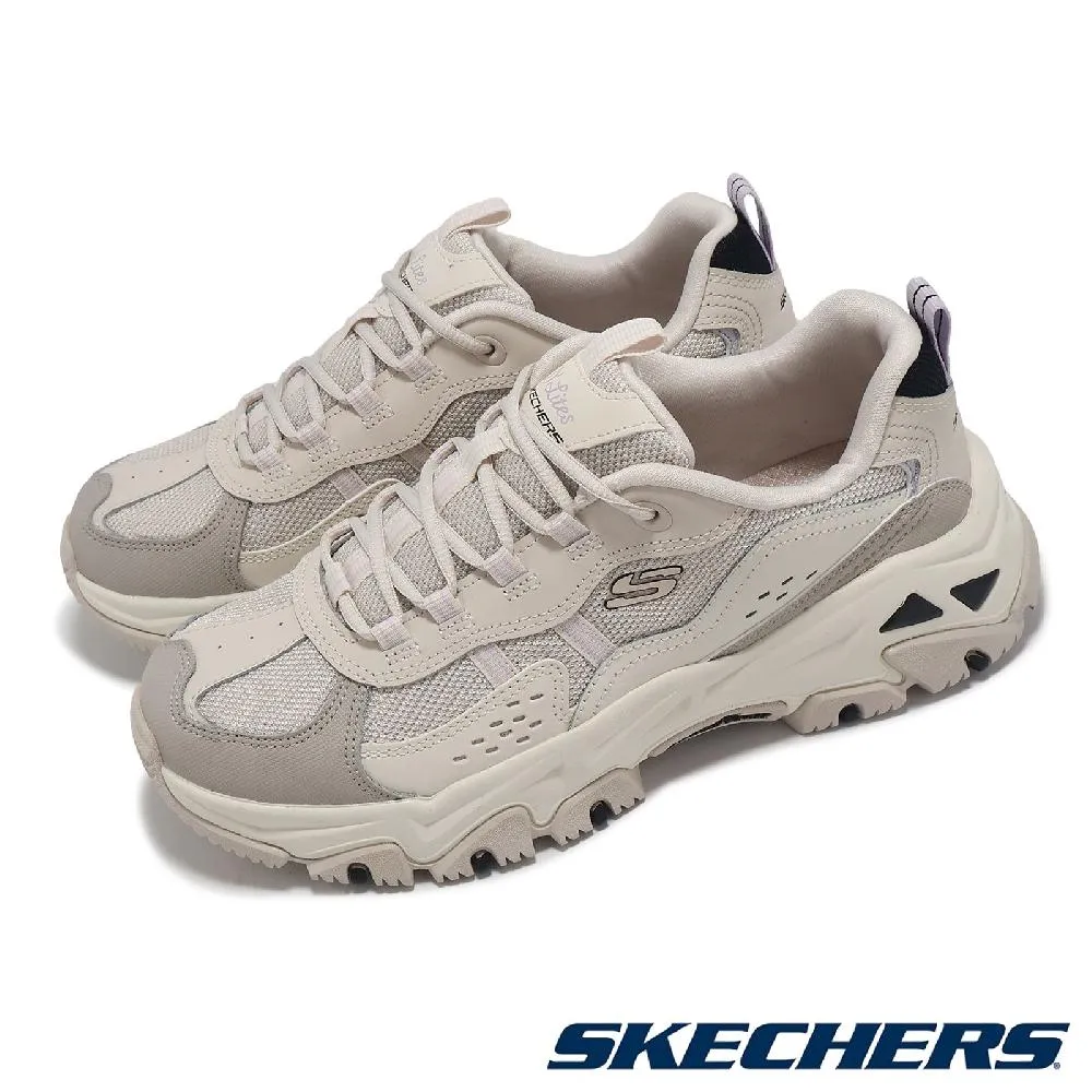 Skechers D Lites 米白色 皮革 固特異 老爹鞋 休閒鞋 女款 J2188【新竹皇家896178NTBK】 歷史價格詳細信息