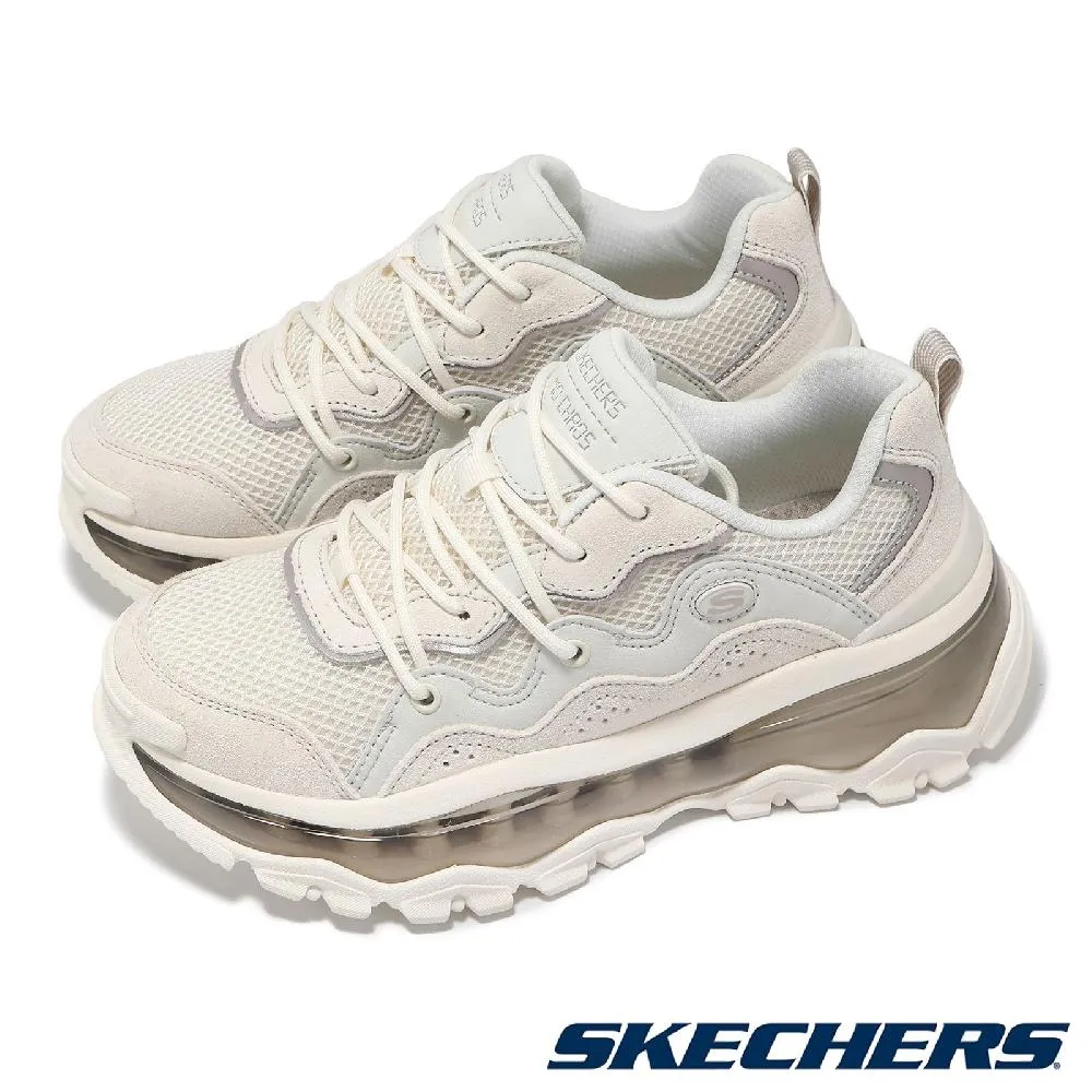 Skechers Uno Chaos [177935WHT] 女 休閒鞋 步行 氣墊 緩衝 厚底 米白 歷史價格詳細信息