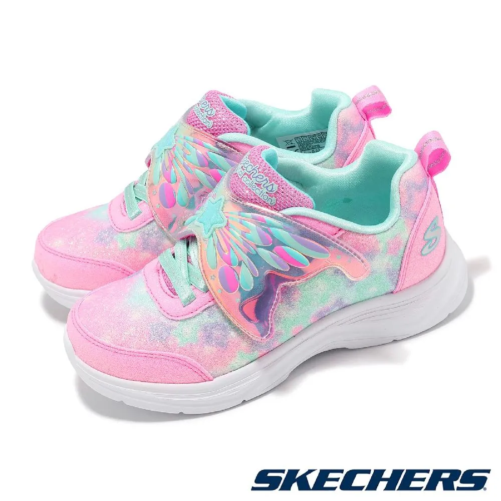 【SKECHERS】童鞋 S Lights-Glimmer Kicks-Skech-Pets 小童 粉 魔鬼氈 燈鞋(302698NPKMT) 歷史價格詳細信息