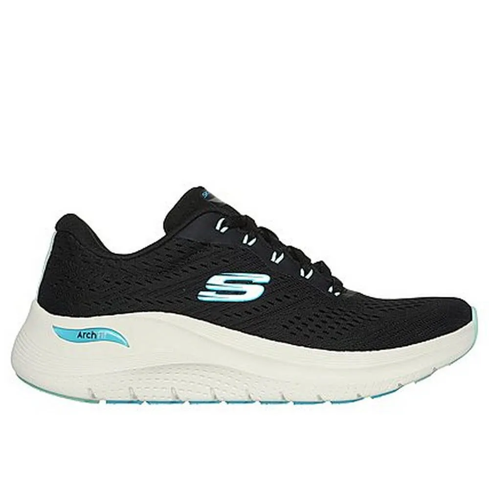 Skechers Arch Fit 2.0 [150066WWBL] 女 休閒鞋 寬楦 厚底 套入式 瞬穿 白 藍 歷史價格詳細信息