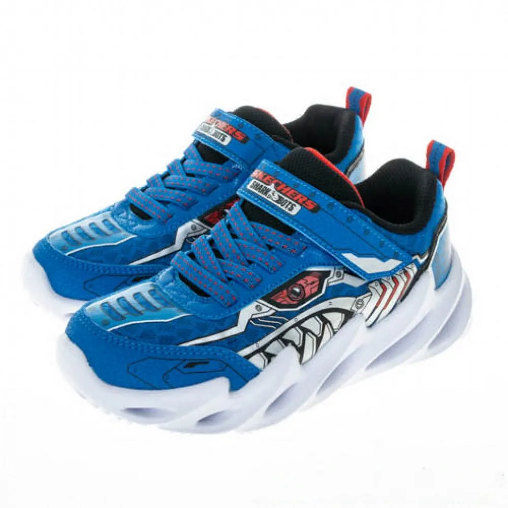 Skechers 童鞋 Shark-Bots-Surf Patrol 黑 白 鯊魚 魔鬼氈 零碼福利品 【ACS】 歷史價格詳細信息