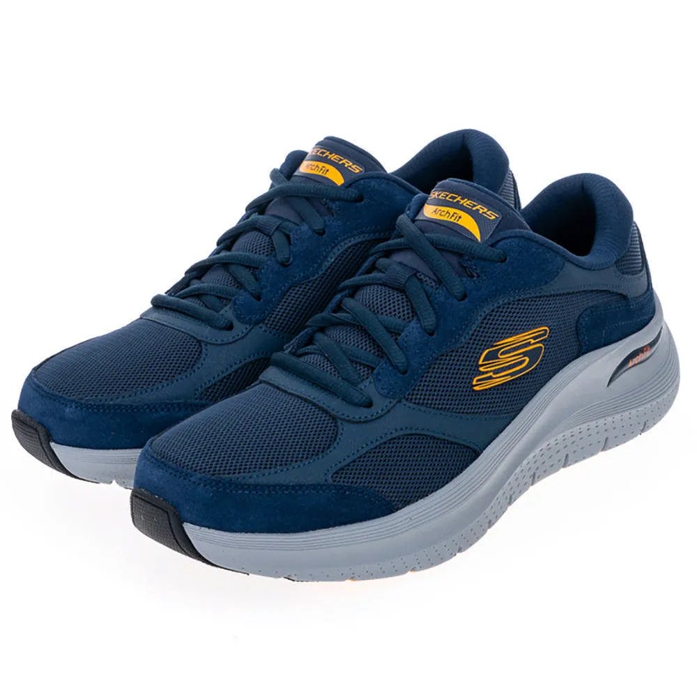 Skechers Arch Fit 2.0 [150066WWBL] 女 休閒鞋 寬楦 厚底 套入式 瞬穿 白 藍 歷史價格詳細信息