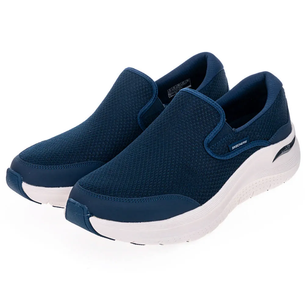 Skechers Arch Fit 2.0 [150066WWBL] 女 休閒鞋 寬楦 厚底 套入式 瞬穿 白 藍 歷史價格詳細信息