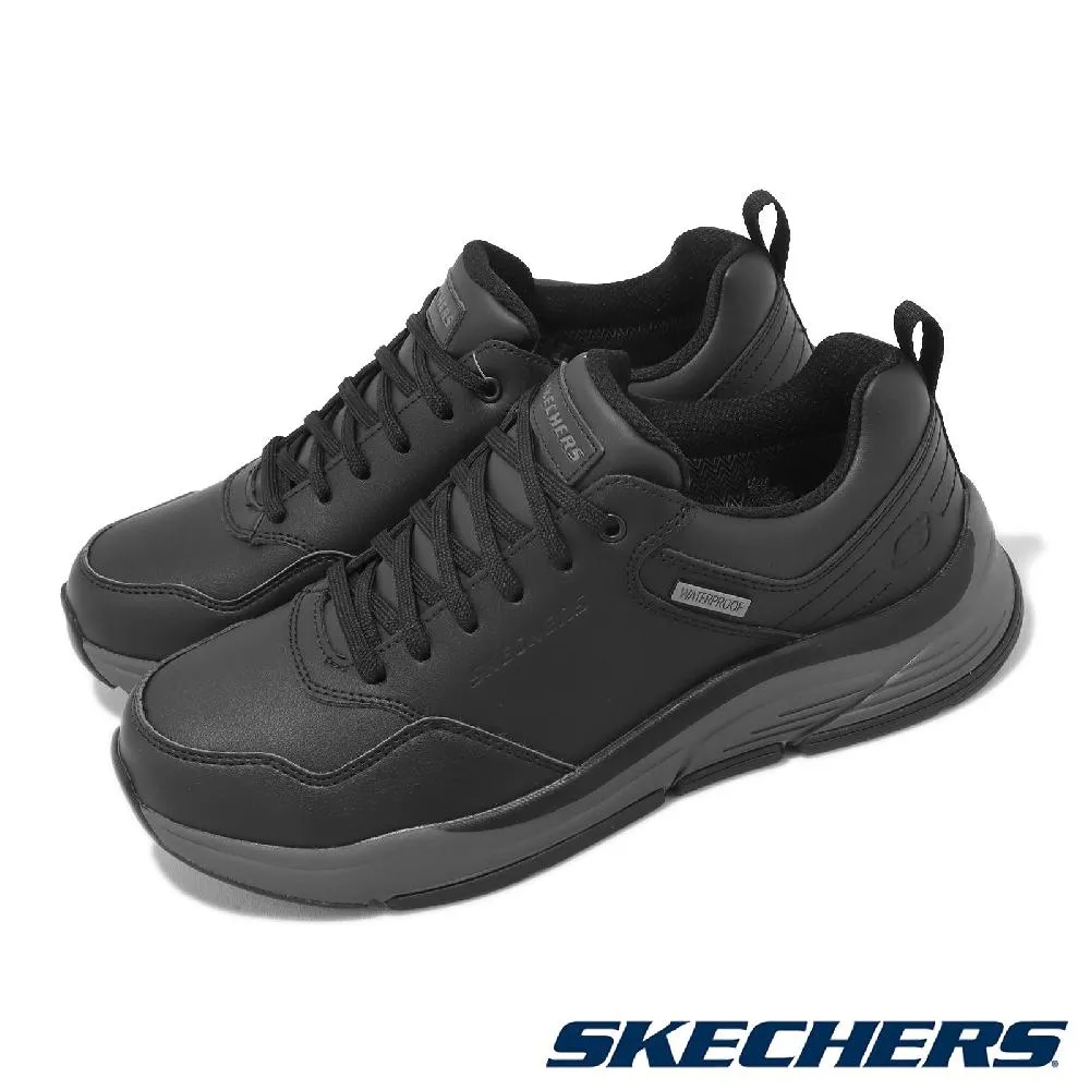 Skechers 黑色 記憶鞋墊 緩震 套入式 休閒健走鞋 男款 NO.B2829【新竹皇家210432BLK】 歷史價格詳細信息