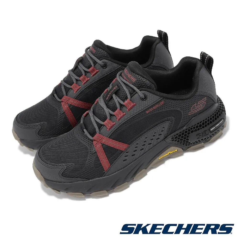 Skechers MAX 黑色 防潑水 固特異底 防滑 耐磨 慢跑鞋 男款NO.B3053【220592BKGY】 歷史價格詳細信息