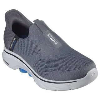 Skechers Go Walk 灰色 織布 運動健走鞋 男款NO.B1594【新竹皇家 216116CCOR】 歷史價格詳細信息