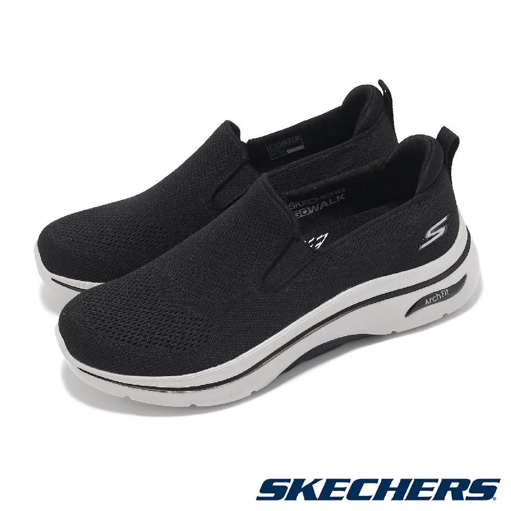 Skechers 休閒鞋 Go Walk Arch Fit 黑 足弓支撐 健走鞋 男鞋 【ACS】 216260BBK 歷史價格詳細信息