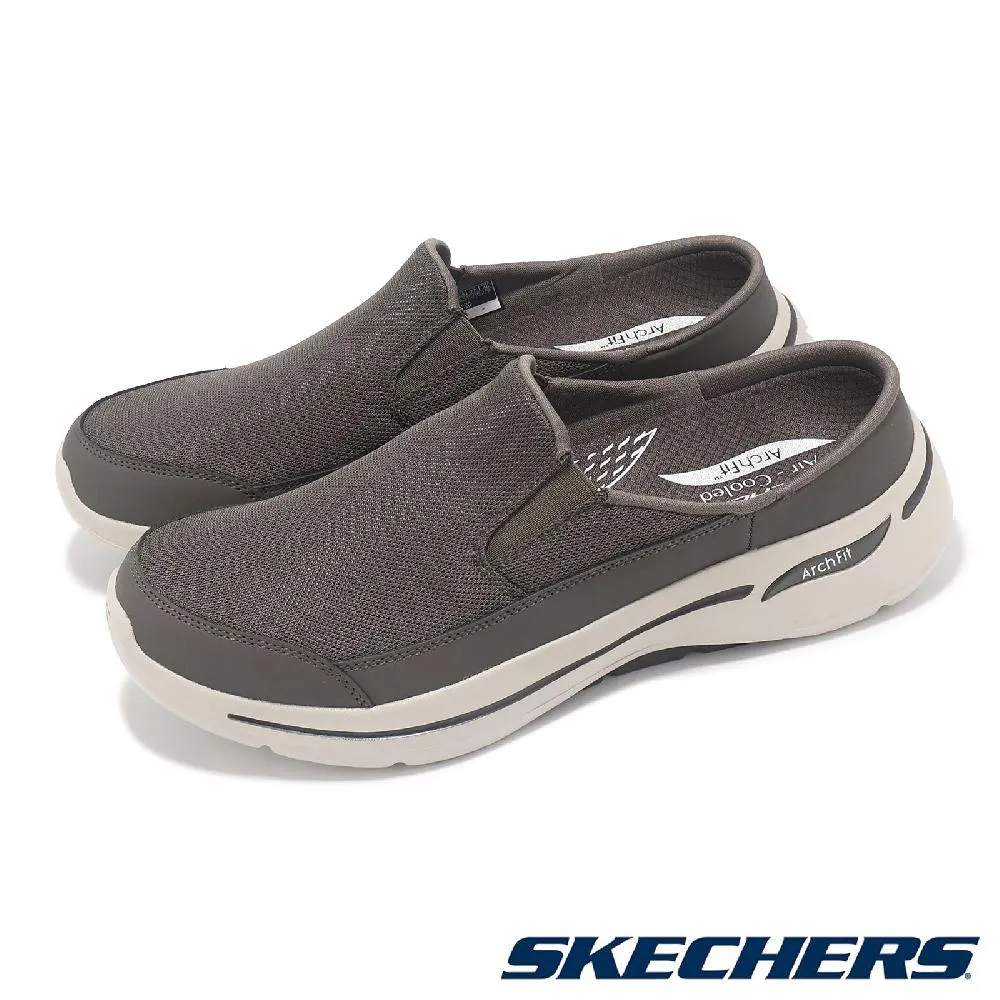 Skechers 穆勒鞋 Go Walk Arch Fit 黑 深灰 男鞋 套入 足弓支撐 ACS 216253CHAR 歷史價格詳細信息
