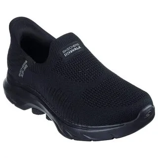 Skechers Go Walk 7 [216637GYBL] 男 健走鞋 步行 休閒 瞬穿舒適科技 透氣 緩震 灰藍 歷史價格詳細信息